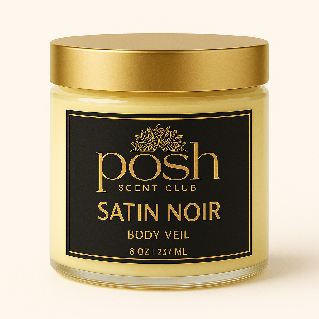 Satin Noir Posh Body Veil